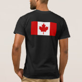 Canadese vlag nooit t-shirt (Achterkant)