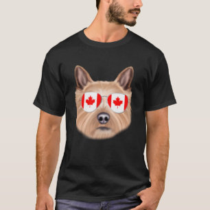 Canadese vlag Norwich Terrier Hond Canada Pocket T-shirt