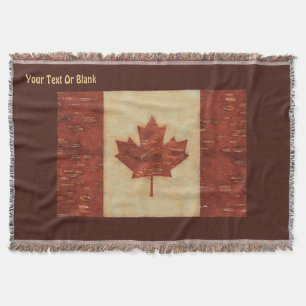 Canadese vlag op binnenste boog deken
