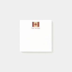 Canadese vlag op binnenste boog post-it® notes