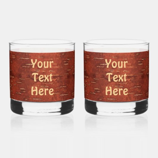 Canadese vlag op binnenste boog whisky glas (Achterkant)