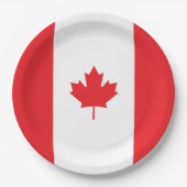 Canadese vlag papieren bordje (Voorkant)