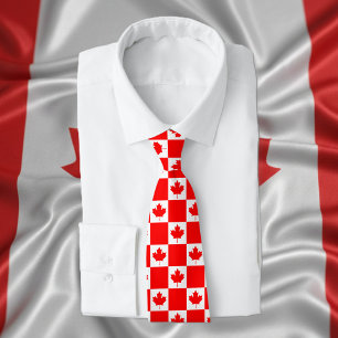 Canadese vlag patroon Canada Day party stropdas