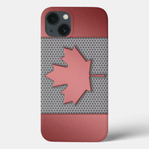 Canadese vlag pensed Metal Kijk iPhone 13 Hoesje