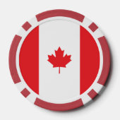 Canadese vlag poker chips (Achterkant)