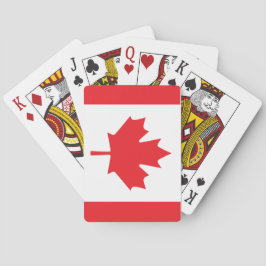 Canadese vlag pokerkaarten