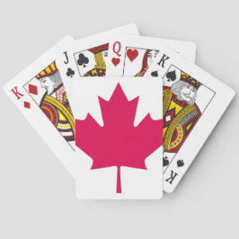 Canadese vlag pokerkaarten