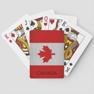 Canadese vlag pokerkaarten