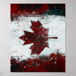 Canadese vlag poster