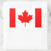 Canadese vlag rechthoekige sticker (Tas)