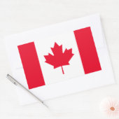 Canadese vlag rechthoekige sticker (Envelop)
