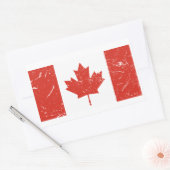 Canadese vlag rechthoekige sticker (Envelop)