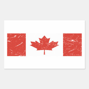 Canadese vlag rechthoekige sticker