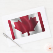 Canadese vlag rechthoekige sticker (Envelop)