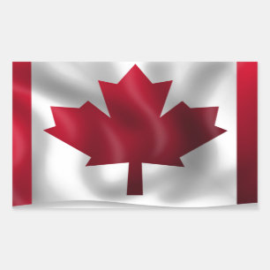 Canadese vlag rechthoekige sticker