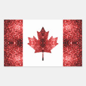 Canadese vlag rechthoekige sticker (Voorkant)