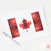 Canadese vlag rechthoekige sticker (Envelop)