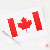 Canadese vlag rechthoekige sticker (Envelop)