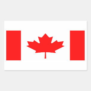 Canadese vlag rechthoekige sticker