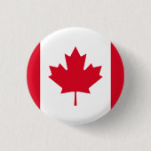 Canadese vlag ronde button 3,2 cm (Voorkant)
