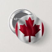 Canadese vlag ronde button 5,7 cm (Voorkant /achterkant)