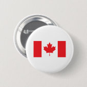 Canadese vlag ronde button 5,7 cm (Voorkant /achterkant)