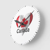 Canadese vlag ronde klok (Hoek)