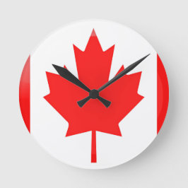 Canadese vlag ronde klok