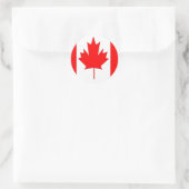 Canadese vlag ronde sticker (Tas)