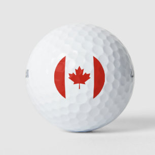 Canadese Vlag Rood en Wit Golfballen