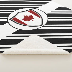 Canadese vlag sherpa deken