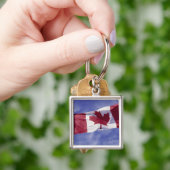 Canadese vlag sleutelhanger (Hand)