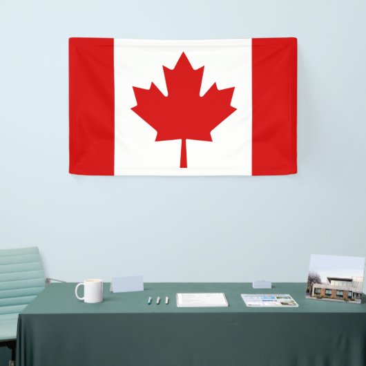 Canadese vlag spandoek (Beurs)