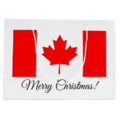 Canadese vlag, speciale cadeaasjes voor kerstcadea groot cadeauzakje (Achterkant)