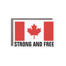 Canadese vlag sterk en vrij