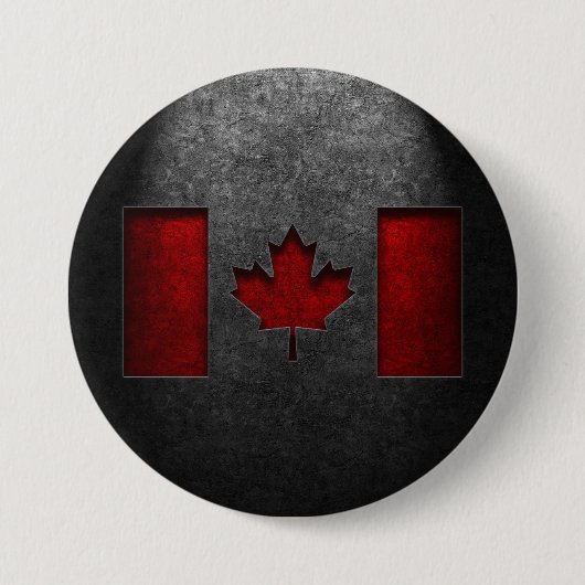 Canadese vlag Stone Texture Ronde Button 7,6 Cm (Voorkant)