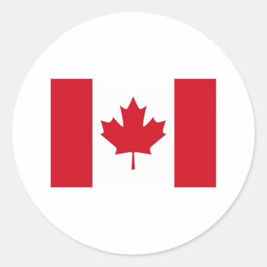 Canadese vlag T-shirts en kleding Ronde Sticker (Voorkant)