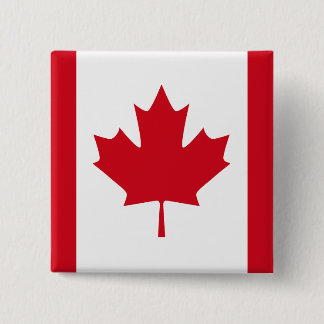 Canadese vlag T-shirts en kleding Vierkante Button 5,1 Cm