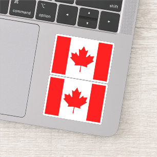 Canadese vlag - twee sticker