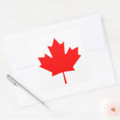 Canadese vlag van Canada Maple Leaf Vierkante Sticker (Envelop)