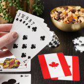 Canadese Vlag van Canada Rode Esdoornblad Fun Maat Pokerkaarten (Insitu)