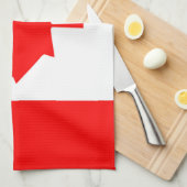 Canadese vlag van de Canadese Rode Maple Leaf Kitc Theedoek (Quarter Fold)