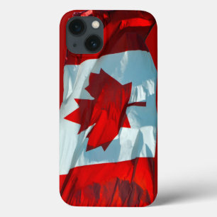 Canadese vlag van een Canadese aple Leaf Patriotic iPhone 13 Hoesje