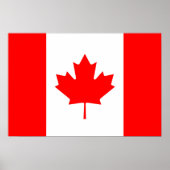 Canadese vlag van het Canadese Poster van rode Map (Voorkant)