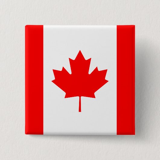 Canadese vlag vierkante button 5,1 cm (Voorkant)