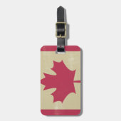 canadese vlag voor grunge bagagelabel (Voorkant verticaal)