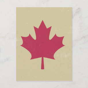 canadese vlag voor grunge briefkaart