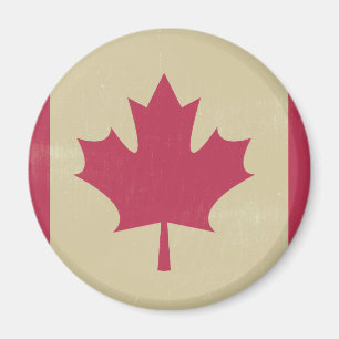 canadese vlag voor grunge magneet