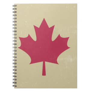 canadese vlag voor grunge notitieboek