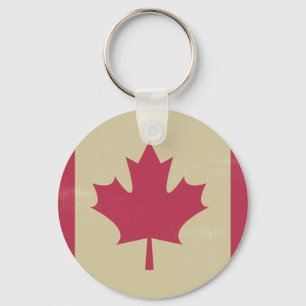 canadese vlag voor grunge sleutelhanger
